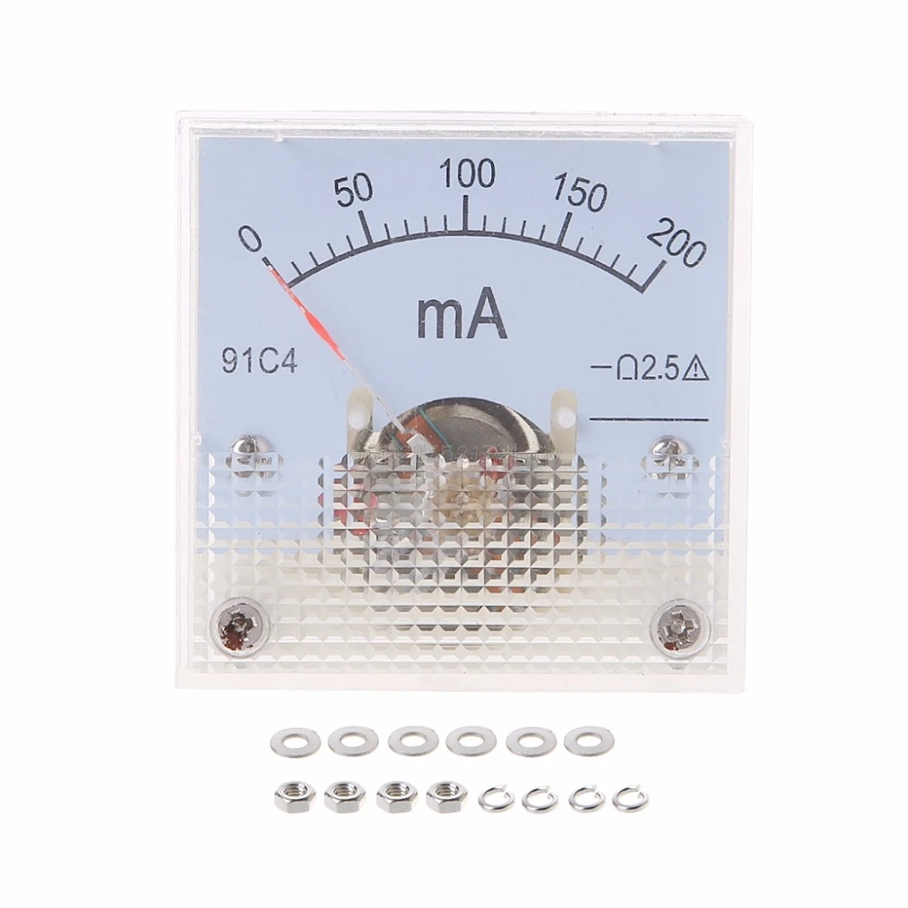 91C4 класс 2,5 Точность DC 100uA 20mA 30mA 500mA 0-1A 2A 3A 5A 10A 15A 20A 30A амперметр переменного тока аналоговые Панель Амперметр A02 19; Прямая поставка