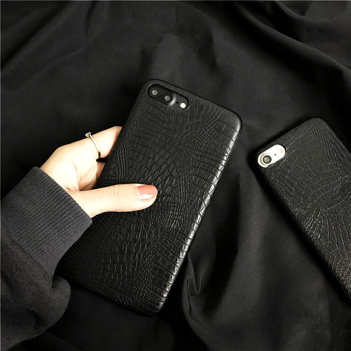

Soft Thin Rugged Case for Iphone X 6 6s 7 8 Plus Crocodile Leather Style Print Slim Case Cover Fashion Man Women Phone Case Back