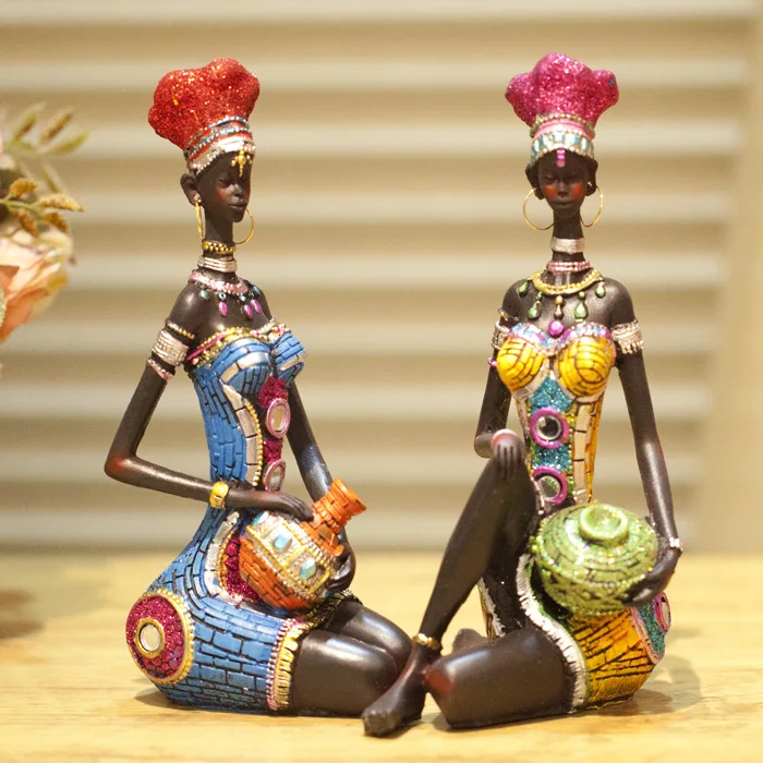 Home Furnishing Ornaments Decorations Characters Living Room Figurine Furnishings Desktop Crafts Sculpture African Decor | Дом и сад