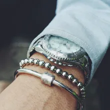 Плетение ювелирные изделия из нержавеющей стали подвески бусины браслеты и браслеты для мужчин femme подарки для wo мужчин Женский braclet braslet Веревка Браслет