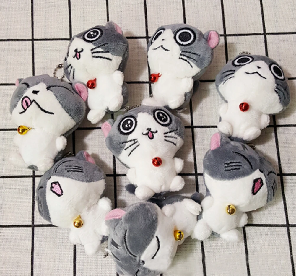 8 см милая кошка строительные игрушки коллекция Meow маленькие мягкие