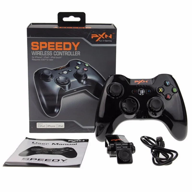 Koop MFi Gecertificeerd Speedy Draadloze Bluetooth Gamepad Gamepad Joystick Gemaakt voor iPhone iPad iPod touch Apple TV IOS