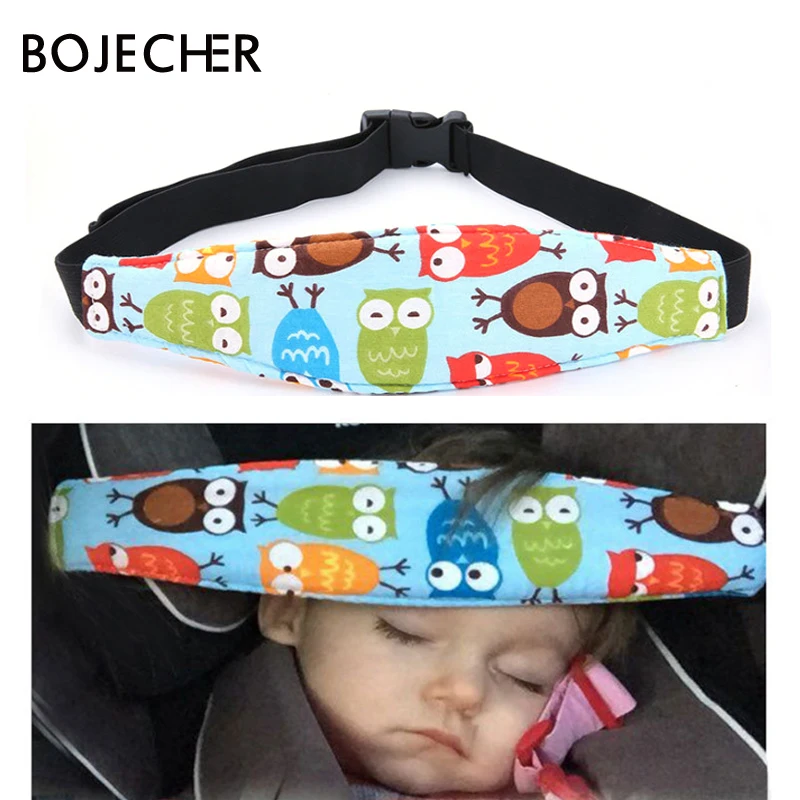 

Child Car Safety Seat Belt Sleep Positioner Infants Head Fixed Tape Aid Head Strap Cotton Belt Pram Stroller Kids Fastening Belt