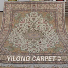 Yilong 8'x10' Vantage Восточный ковер розовый цветочный изысканный персидский район шерстяные коврики(1350