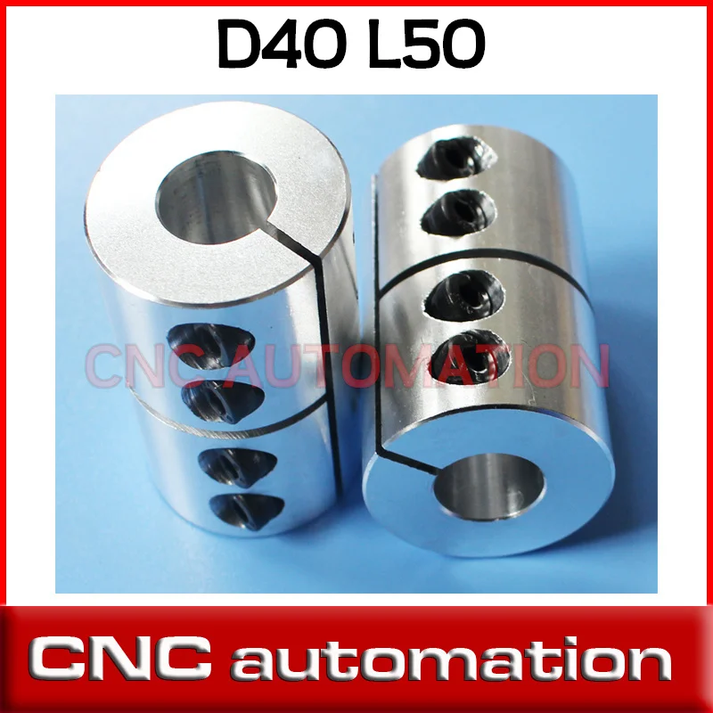 

2pcs Rigid shaft coupler clamp stepper servo motor coupling D40 L50 14mm 17mm 19mm 20 mm