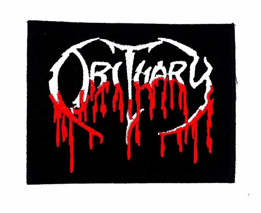 Obituary Rock Band Sew Iron On Patch American Death Metal WOVEN Logo