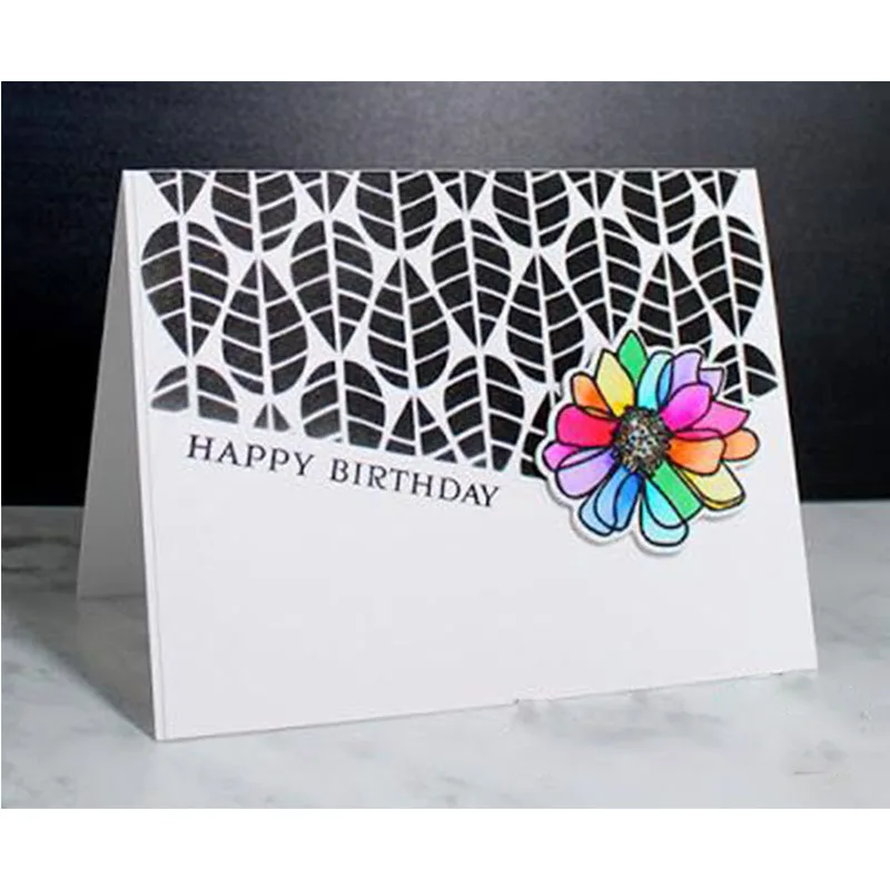 

Leaves Plastic Stencil for DIY Scrapbooking Embossing Drawing Paper Cards Decorative Handmade Crafts Templates Sheet New 2018