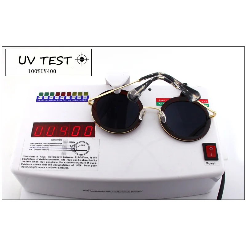 Luxury Women's Vintage Round Sunglasses - Retro Fashion UV Protection