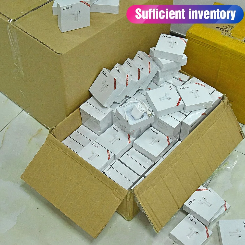 2019 New Original i12 TWS Mini Air Wireless Headphones Headset Sport Bluetooth 5.0 Touch Control Earphones PK Pods i10 i13 TWS