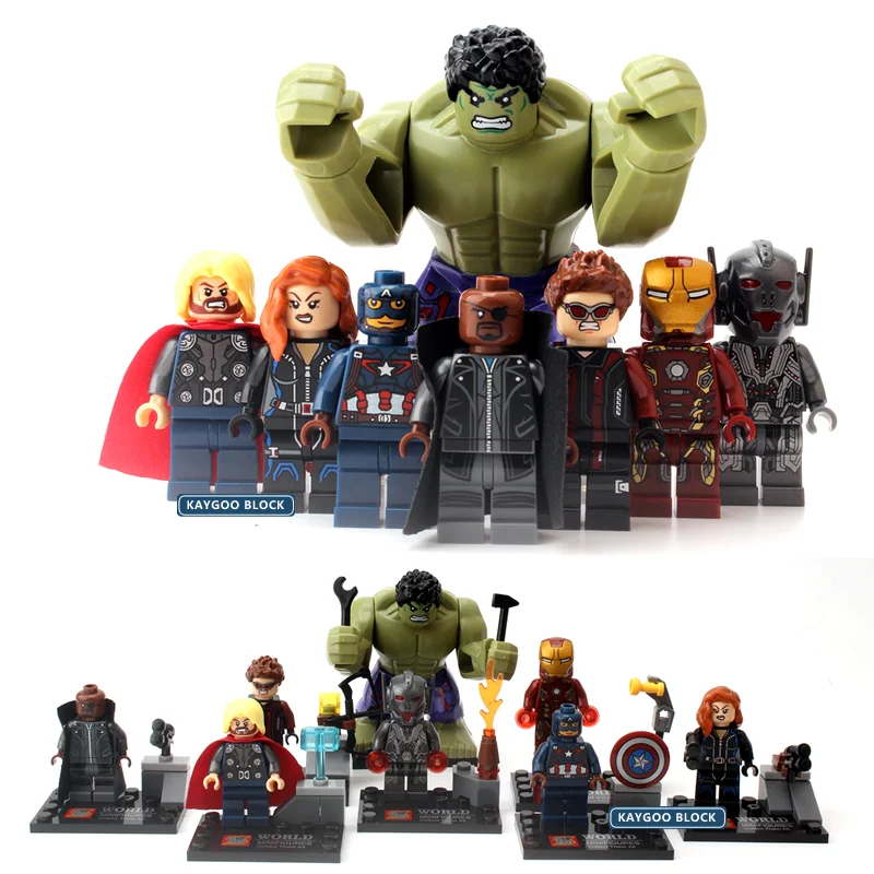 Block Compatible MARVEL Minifigs Hulk 