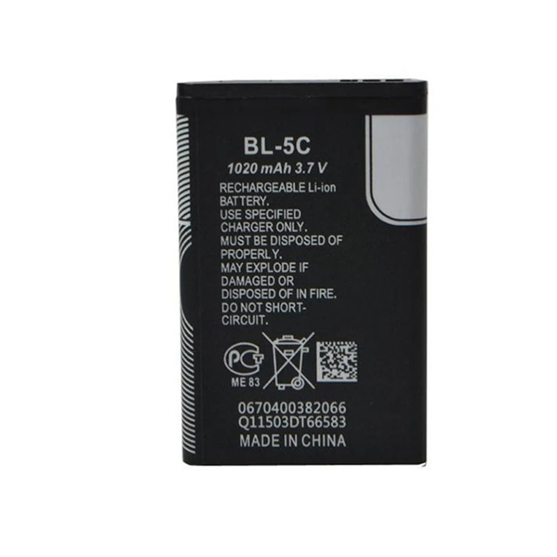 Сменный литий ионный аккумулятор BL5C BL 5C для Nokia 6230 6330 6263 6267 6270 6555 6300 мобильный