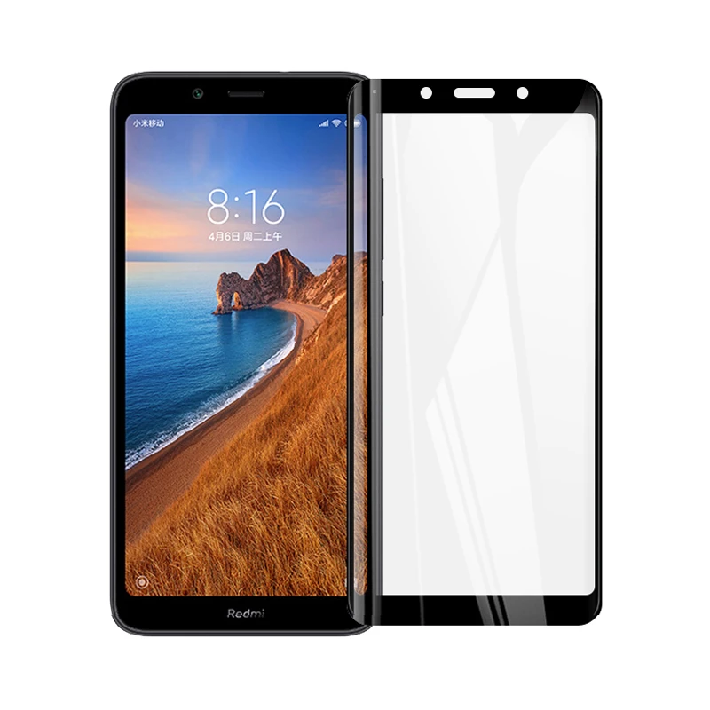 

GerTong 9H Hardness Screen Protector For Xiaomi Redmi 7A Tempered Glass Full Cover For Xiaomi Redmi 7A Redmi7A Glass RedMi 7a