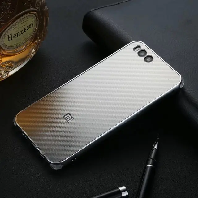 Роскошные Гибридный чехол для xiaomi mi 6 жесткого углеродного волокна Coque металлический бампер+ PC защитный чехол для xiaomi mi6 телефон оболочки