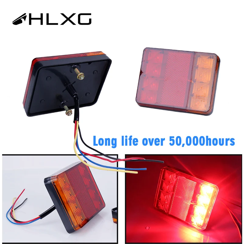 LED DRL грузовик предупреждающий задний фонарь в сборе автомобильная лампа