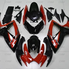 Для Suzuki GSXR750 2006-2007 K6 тела Наборы GSXR750 07 мотоцикл обтекатель для Suzuki GSXR750 07 красные, черные 5 Пластик обтекатели