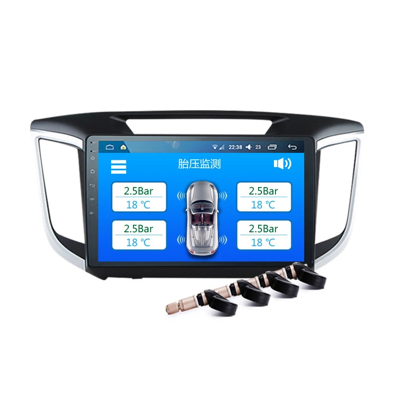 

Android color screen tire pressure Tire pressure monitoring system TPMS tire pressure monitor Embedded tire pressure monitori