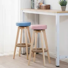 Джейн домен барный стул высокий стул домашний твердый деревянный барный стул современный минималистичный вращающийся креативный Европейский стул