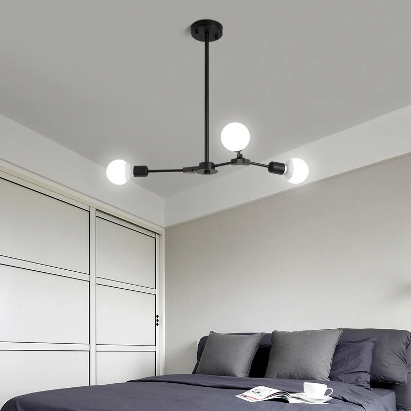 Luces colgantes LED modernas lámparas colgantes nórdicas arte restaurante 3/6/9 luz comedor-lámpara colgante Lamparas iluminación decoración del hogar