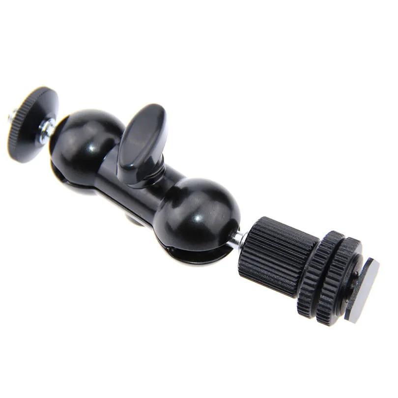CAMVATE Photo Studio Accessories Mini Ball Head w14 Screw Hot Shoe Mount Fr DSLR Tripod Camera DV LED Flash Light C1161 (1)
