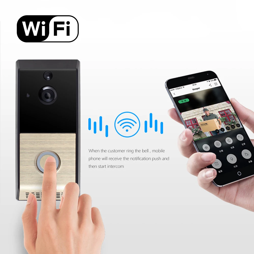 Ring Door Answering Intercom System Ring Video Doorbell Chime