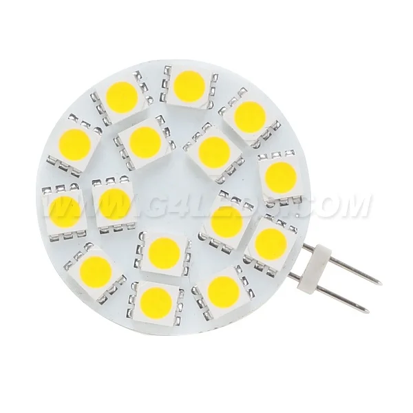 Синий Цвет 15LED G4 светильник с регулируемой яркостью 5050SMD 300-330LM 3 Вт широкое напряжение AC/DC10-30V для лодок кораблей автомобилей 5 шт./лот