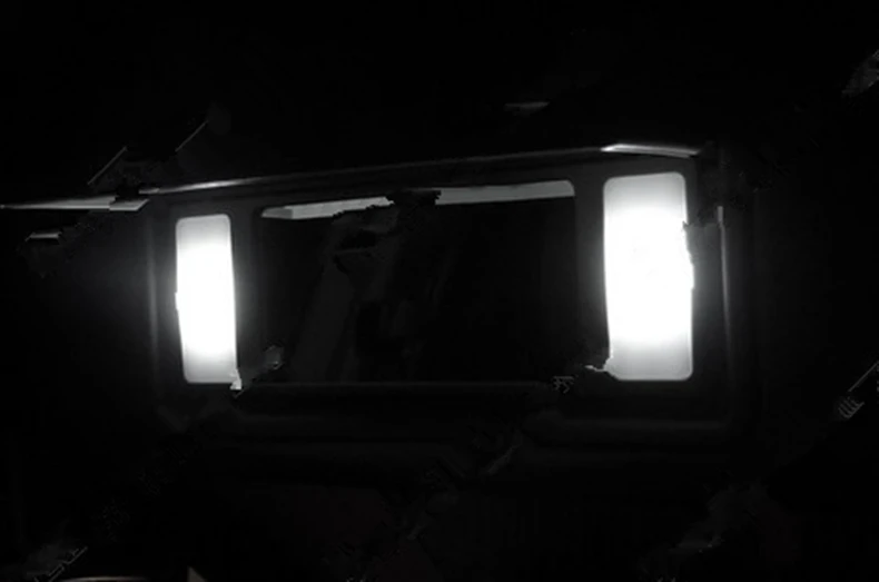 Shinman 12 шт., светодиодный светильник без ошибок, комплект для интерьера, посылка, аксессуары для Toyota Prado 2009-, автомобильный интерьерный светильник, комплект