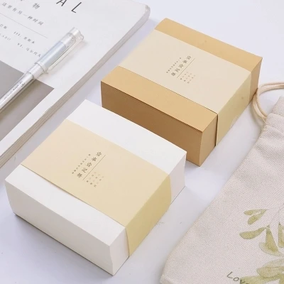 creative simple thickening blank square record of events free memo pad
