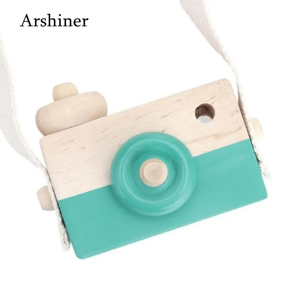 9.5*6*3cm Cute Nordic Hanging Wooden Camera Toys Kids Toys  Room Decor Furnishing Articles for Birthday Gifts