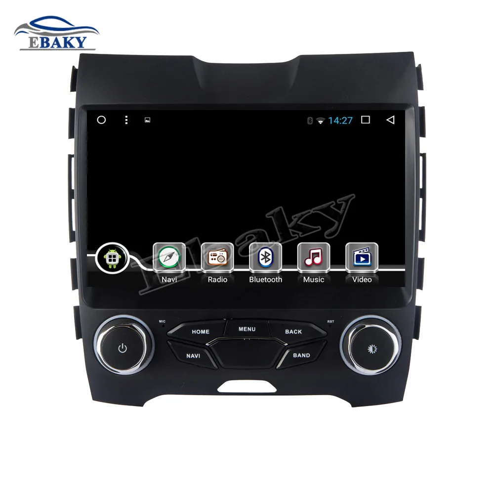 Clearance NaviTopia 9inch Octa Core Android 7.1 8.1 Car DVD GPS Navigation for Ford EDGE 2015 Auto Multimedia Radio Stereo 3