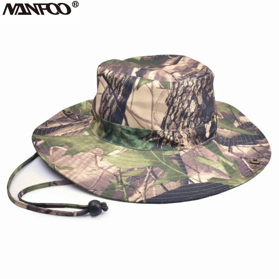 camouflage brim hats