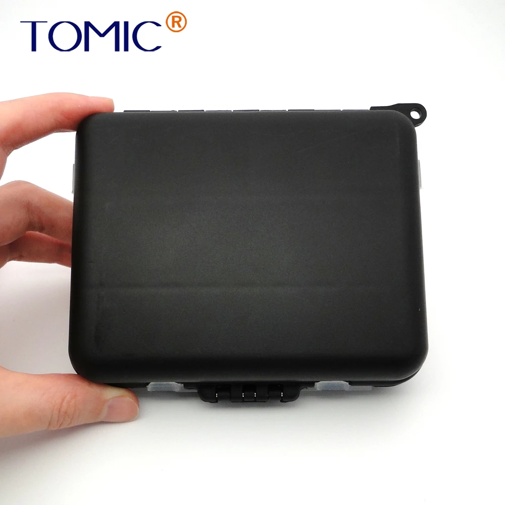 

Tomic 1pc Multi-Purpose fishing tackle box metal spoons hooks accessories plastic case with 16 Compartments pesca acesorios
