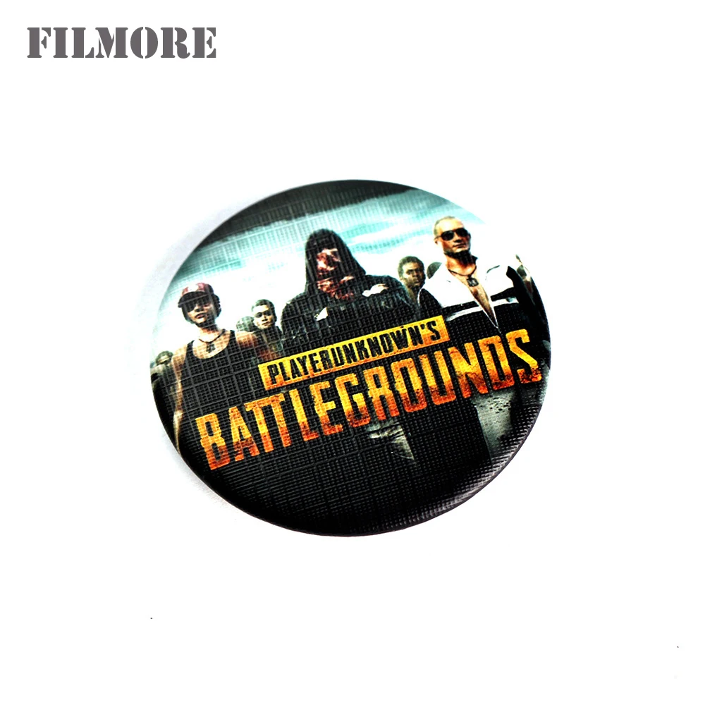 Playerunknown's боя броши Горячая игра PUBG значок брошь с логотипом простым круглым