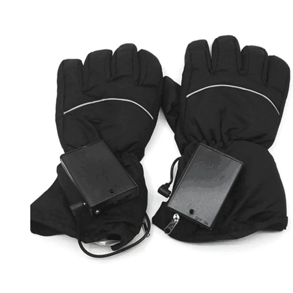

2018 New Waterproof Heated Gloves Battery Powered For Motorcycle Hunting Riding Skiing Gloves Winter Warmer Black Unisex