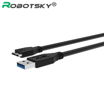 

Robotsky Micro USB3.0 Data Sync Charging Cable 0.3m 1m USB 3.0 Micro USB Cable for HD Samsung Galaxy Note 3 S5 i9600 N900