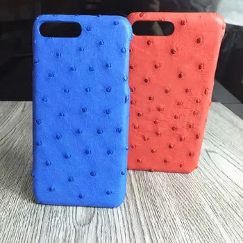 

Genuine Leather case for iPhone 7 Plus 5.5'' Luxury Natural Ostrich Skin Cover for iPhone7 Plus Send Screen Film Gift 3 Colors