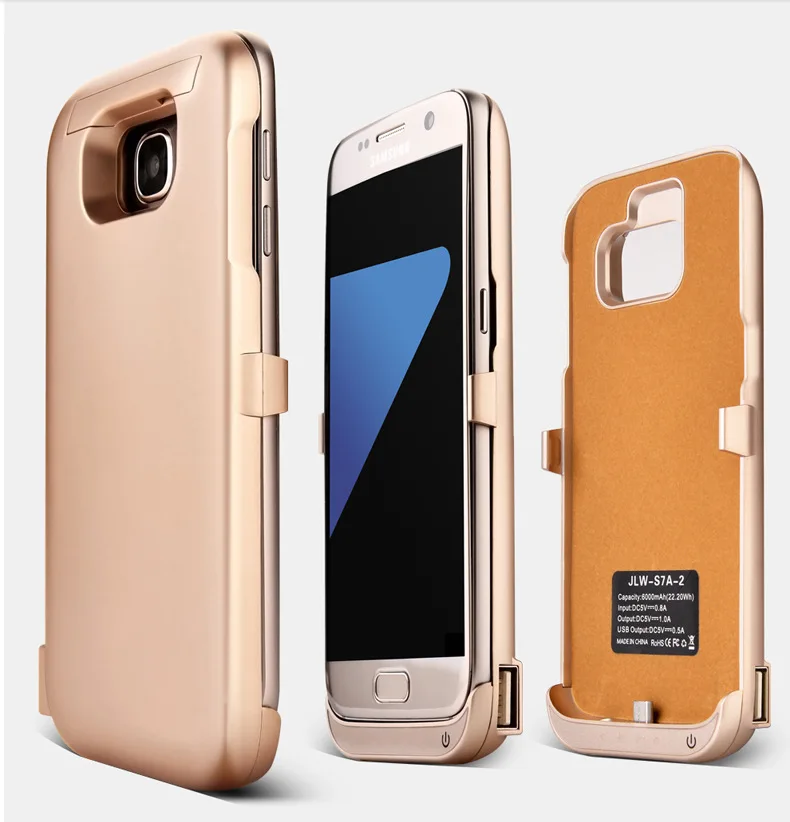 

6500 mah Battery Charger Case For Samsung Galaxy S7 Charging Phone Back Power Cover For Samsung S7 edge battery Case Black