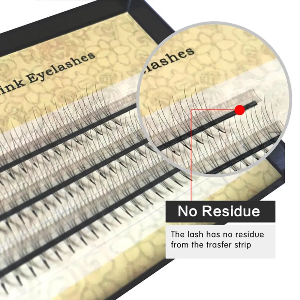 

1 Box 120Pcs Individual 3D Wave 0.07 C Black Faux Mink Hair Eyelashes Extension Natural Professional Long Fake Eye Lashes 8~14mm