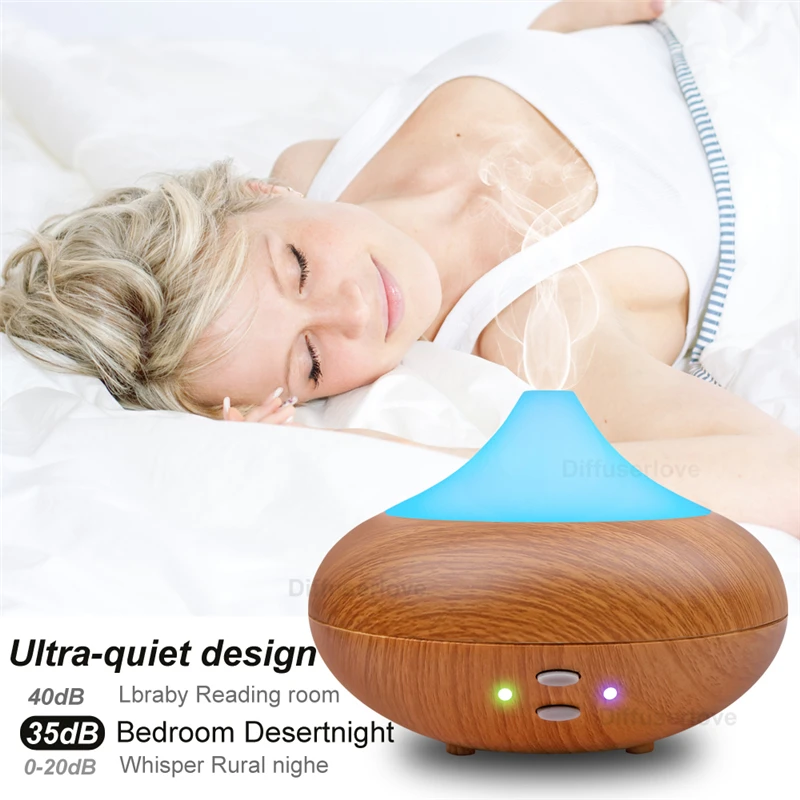 Diffuserlove 210 мл увлажнитель воздуха эфирные масла диффузор Diffuseur Huile Essentiel 7 цветов светодио дный светодиодный свет сна Humidificador