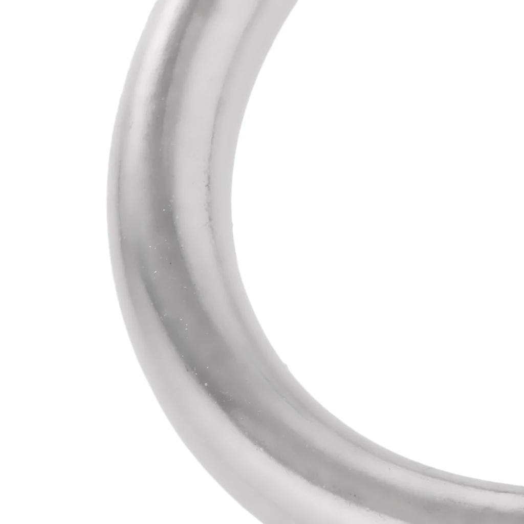 5x Polish 304 Stainless Steel O Ring Vessel Boat Ship Fastener 4*35mm for Luggage Bags Saddles Hammock Yoga Hanging Ring