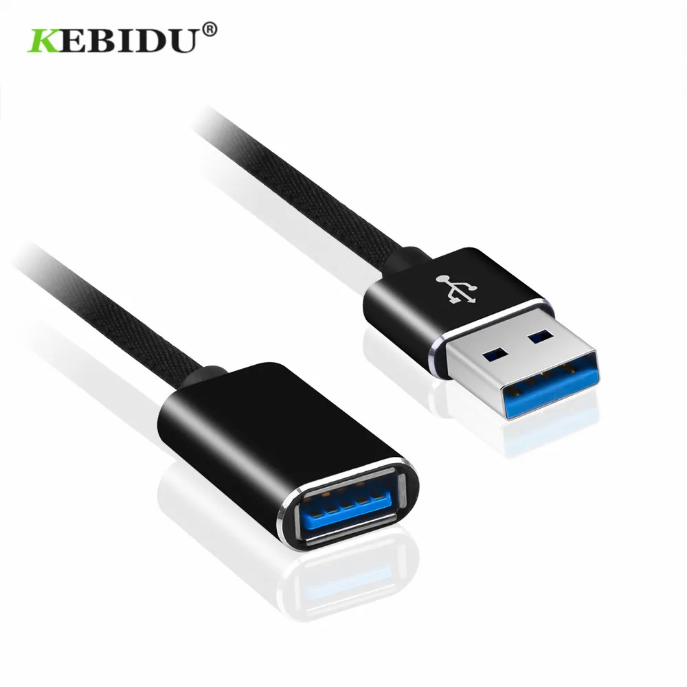 

KEBIDU 1M USB Extension Cable Super Speed USB 2.0 Extender Cable Cord USB2.0 Extender Wire for PC Computer Printer USB Cable