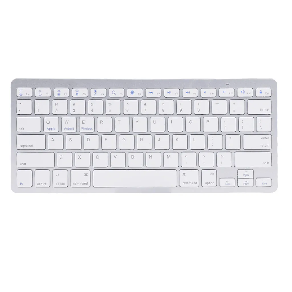 

VOBERRY Wireless Bluetooth Keyboard Ultra-thin Slim Portable Wireless Mini Bluetooth3.0 Keyboard Support Android For Apple