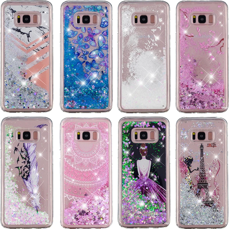Luxury Glitter Liquid Sand Quicksand Phone Soft TPU Silicone Case Cover Shell Coque Funda for Samsung Galaxy S7 Edge S8 S9 Plus |