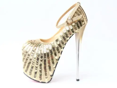 Spring new ultra-fine and 20cm single shoe sequins sexy wedding shoes hate the sky size 43 yards women's shoes. Spring new ultra-fine and 20cm single shoe sequins sexy wedding shoes hate the sky size 43 yards women's shoes.