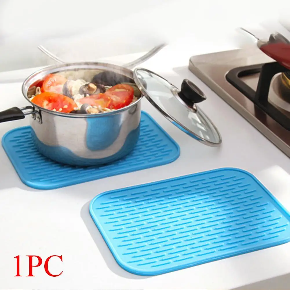 Buy Blue 16x22cm Non Slip Heat Resistant Mats Cup