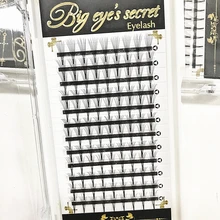 Супер мягкие 7D объемные ресницы расширения ручной работы 7 P готовые вентиляторы накладные ресницы отдельных