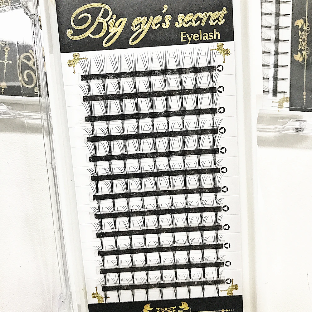 

Super Soft 7D Volume Eyelashes Extensions Handmade 7P Premade Fans False Lashes Individual Eyelashes Free shipping