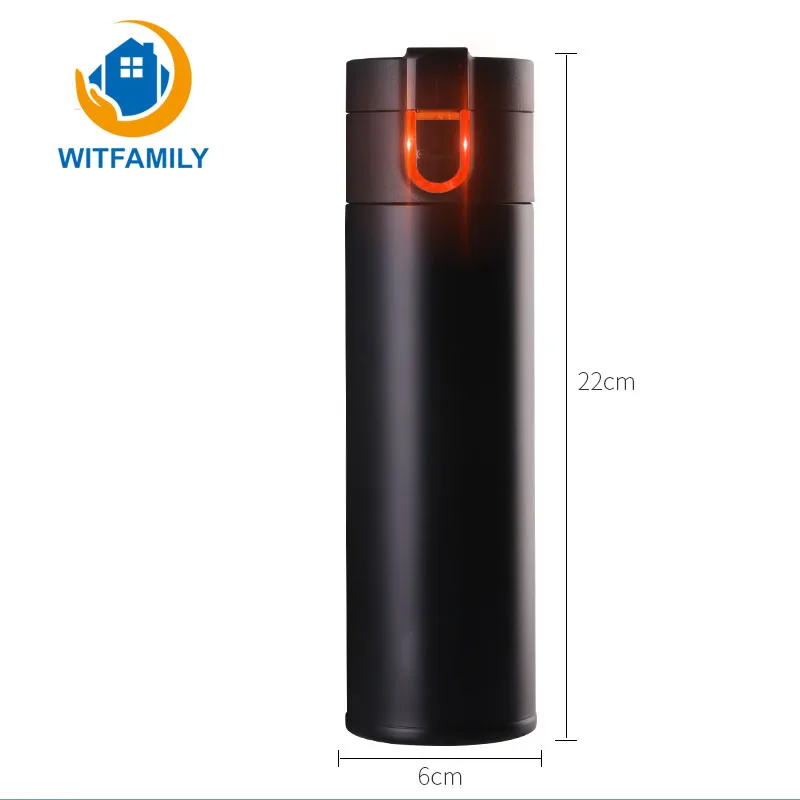 

Popular High-grade Smart Insulation Water bottle Personality Simple and Elegant Design Creative Trend Portable Vacuum Flasks