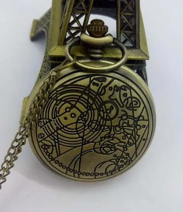 Винтажные бронзовые/сиверские/черные женские карманные часы Doctor Who|Карманные