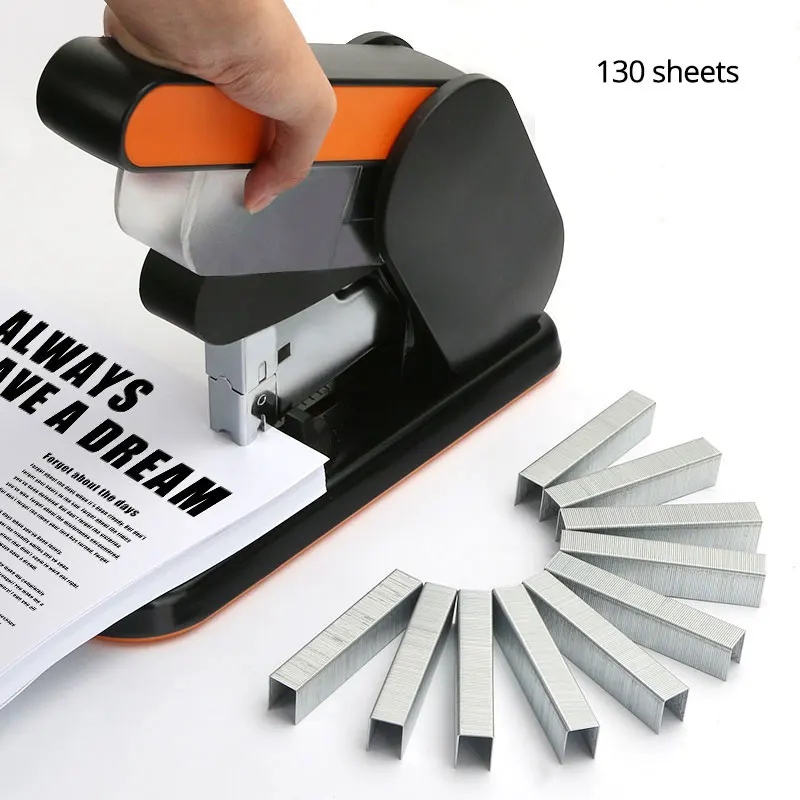 

130 Sheets Large Heavy Thickened Stapler Thick Jumbo Thickening Labor-Saving Heavy Duty Stapler Staples 23/X Office Supplie
