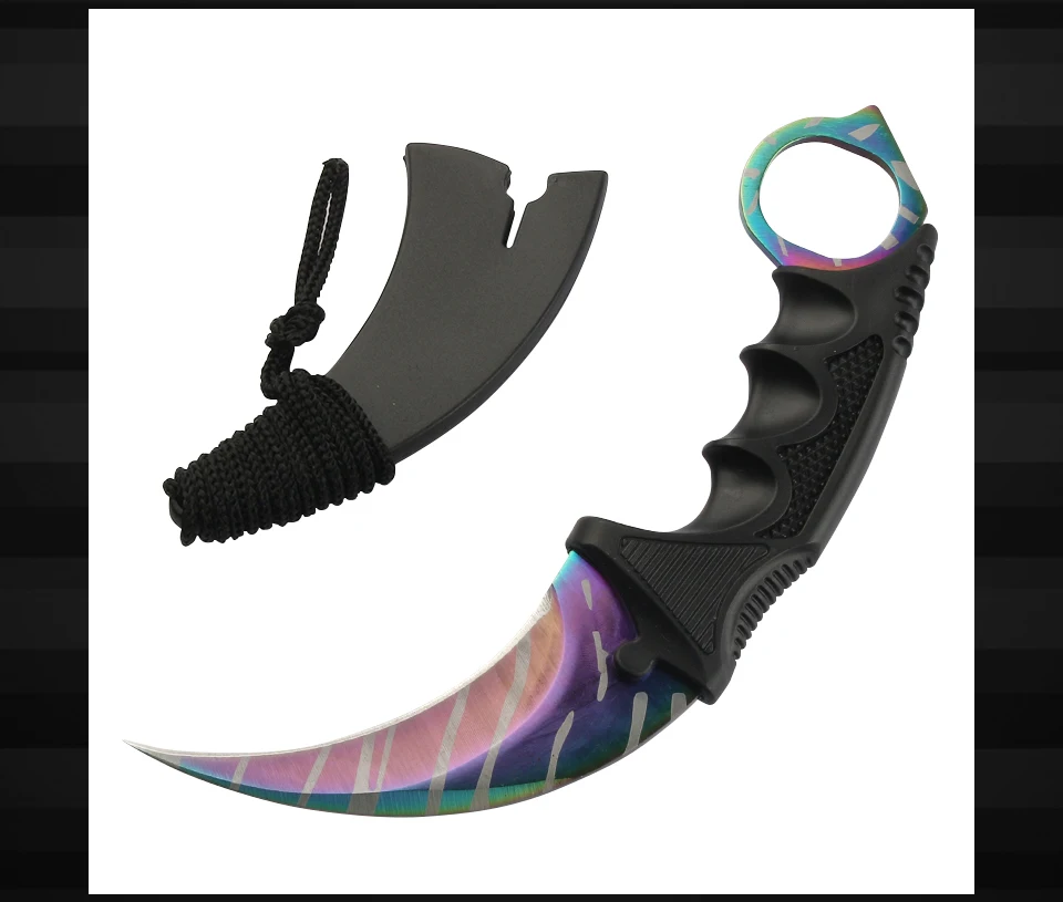 JelBo Karambit нож с оболочкой портативный карманный нож лезвие из нержавеющей стали Складной нож инструменты для охоты